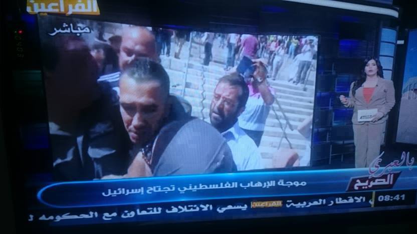 قناة الفراعين التابعة لـ توفيق عكاشة توصف الفلسطينيين بالإرهاب 1 الفلسطينيين الإرهاب بعين قناة الفراعين