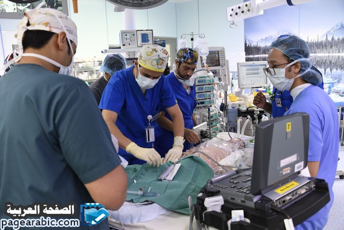 صور من عملية فصل التوأم السيامي الليبي بقيادة عبدالله الربيعة 1 فصل التوأم السيامي الليبي