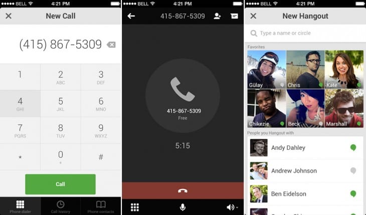 اعلان عن تطيبق Hangouts التابع ل google يدعم المكالمات الدوليه على نظام iOS 1 تطيبق Hangouts