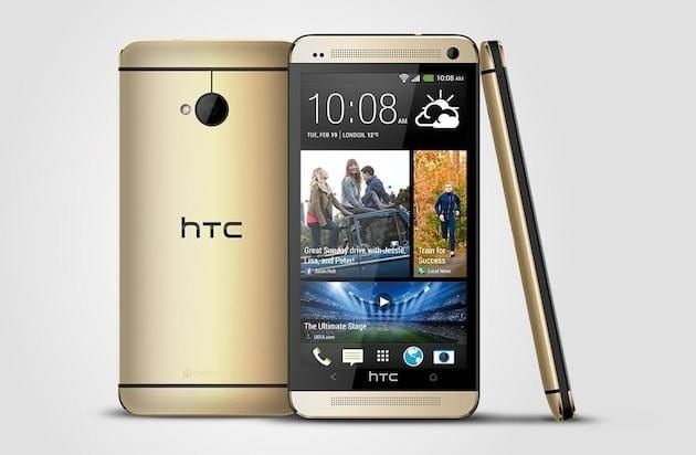 هاتف HTC One الذهبي
