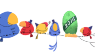 ليلة رأس السنة إحتفالية قوقل في محرك البحث جوجل