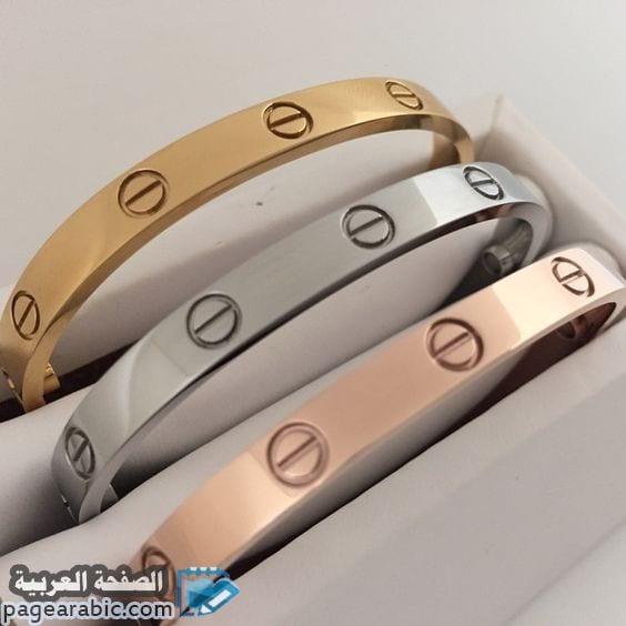 اساور كارتير بالخيط ذهبية وفضية صور تصاميم 2021 3 اساور كارتير رجاليه